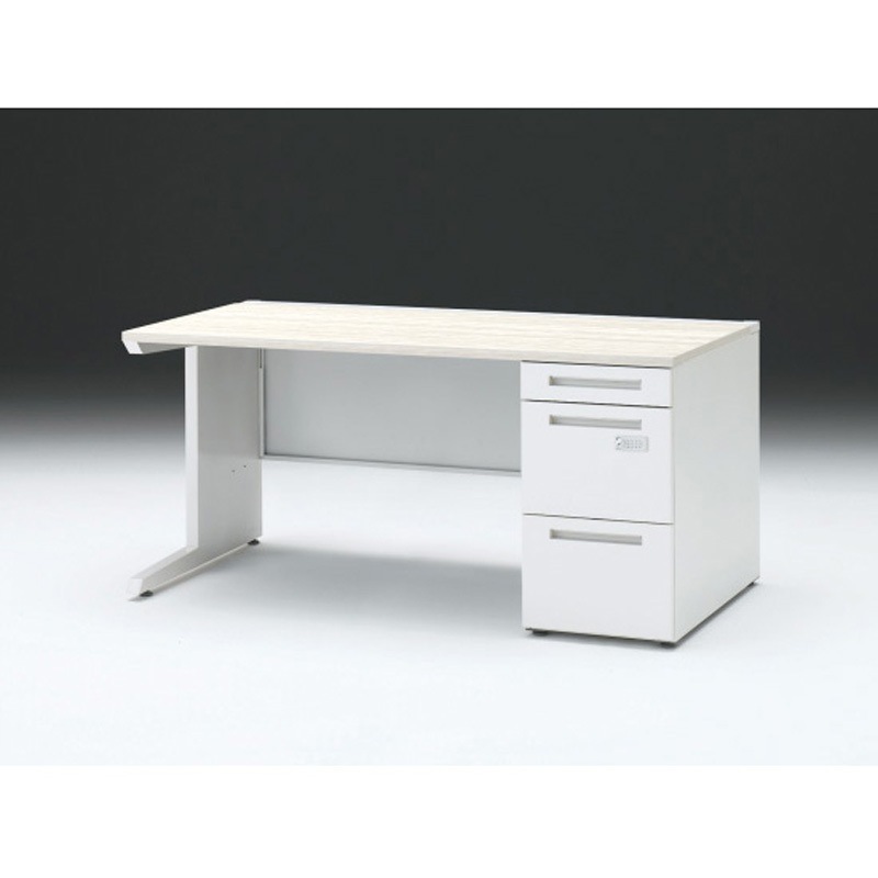 CZR-158SBCK-961 CZRデスク 片袖机ダイヤル錠 センター引出しなし W1500×D800<配送時組立サービス付> イトーキ 高さ720mm幅1499mm  CZR-158SBCK-961