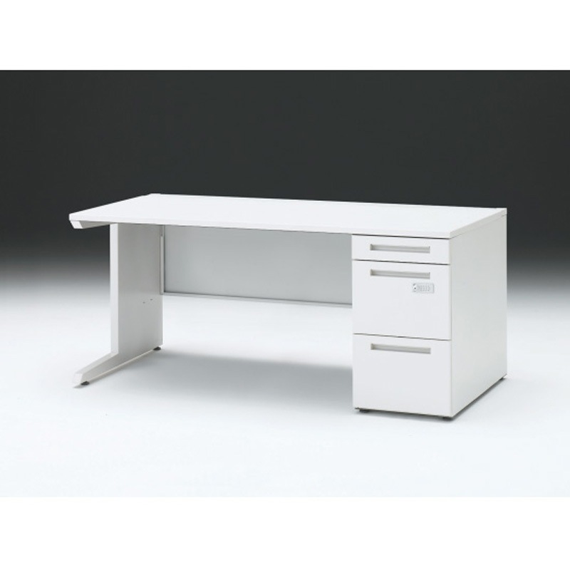 CZR-168SBCK-9W9 CZRデスク 片袖机ダイヤル錠 センター引出しなし W1600×D800<配送時組立サービス付> イトーキ 高さ720mm幅1599mm  CZR-168SBCK-9W9