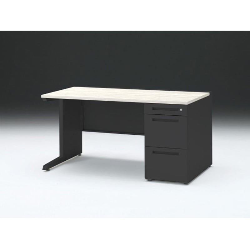 CZR-148SEC-161 CZRデスク 片袖机 ロングレールタイプ センター引出しなし W1400×D800<配送時組立サービス付> 1台 イトーキ 【通販モノタロウ】