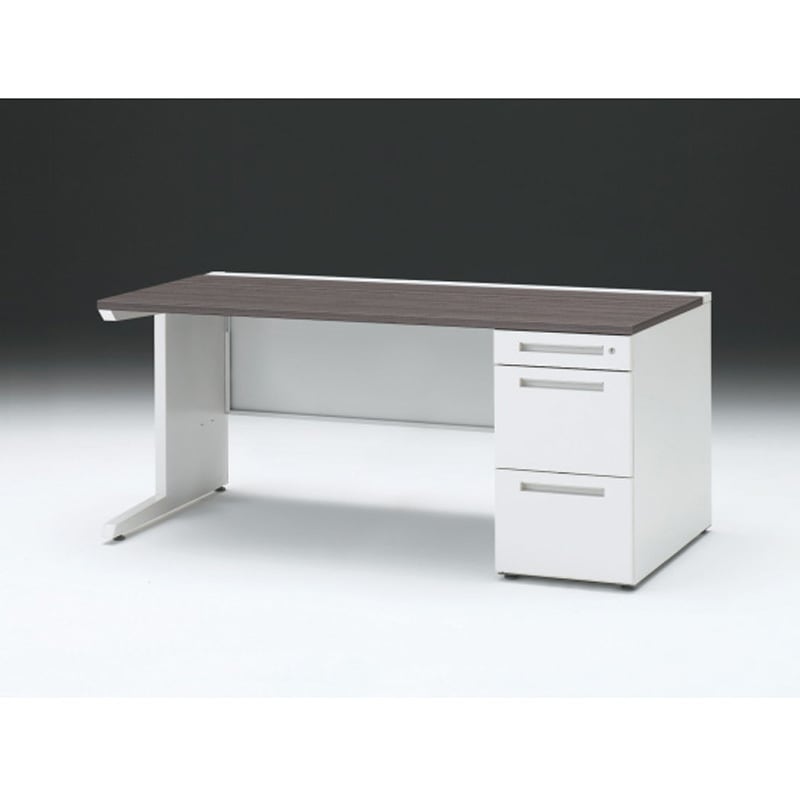 CZR-168SEC-981 CZRデスク 片袖机 ロングレールタイプ センター引出しなし W1600×D800<配送時組立サービス付> 1台 イトーキ 【通販モノタロウ】