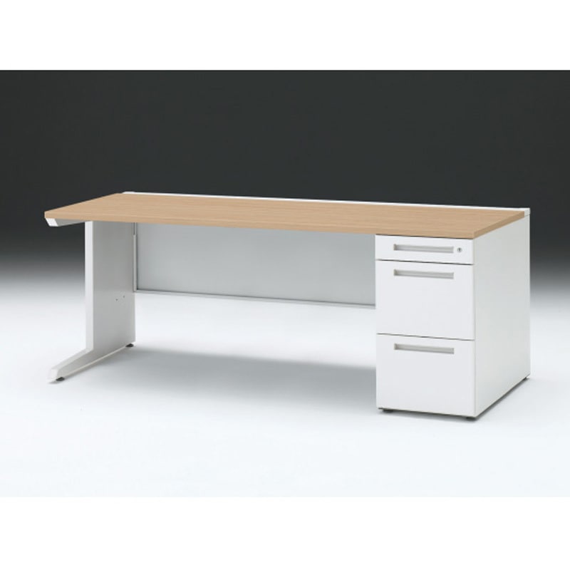 CZR-188SEC-992 CZRデスク 片袖机 ロングレールタイプ センター引出しなし W1800×D800<配送時組立サービス付> 1台 イトーキ 【通販モノタロウ】