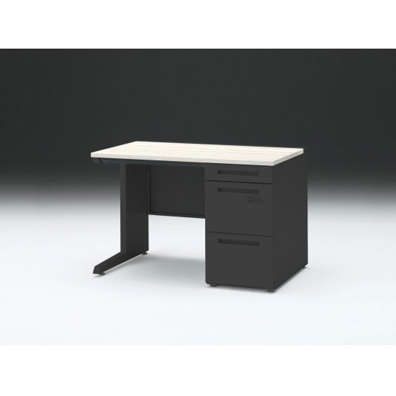 CZR-117CECK-161 CZRデスク 片袖机ダイヤル錠 ロングレールタイプ センター引出し付 W1100×D700<配送時組立サービス付> 1台 イトーキ 【通販モノタロウ】