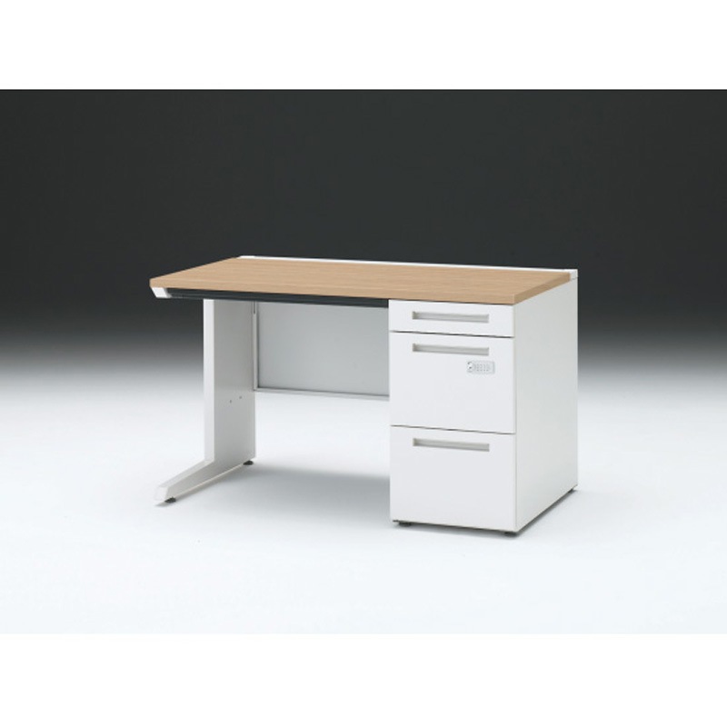 CZR-127CECK-992 CZRデスク 片袖机ダイヤル錠 ロングレールタイプ センター引出し付 W1200×D700<配送時組立サービス付> 1台 イトーキ 【通販モノタロウ】