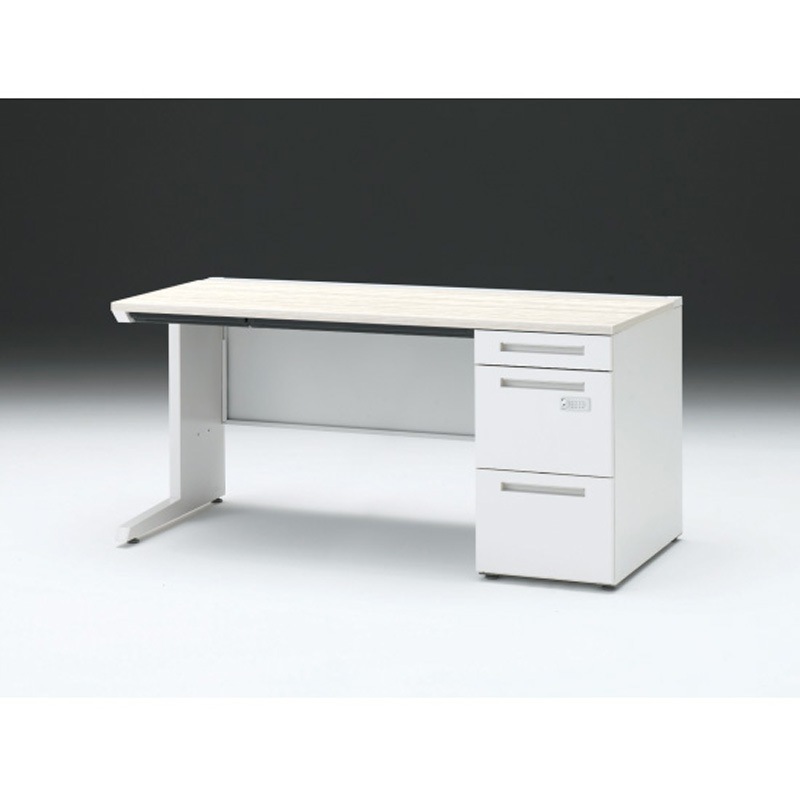 CZR-157CECK-961 CZRデスク 片袖机ダイヤル錠 ロングレールタイプ センター引出し付 W1500×D700<配送時組立サービス付> 1台 イトーキ 【通販モノタロウ】