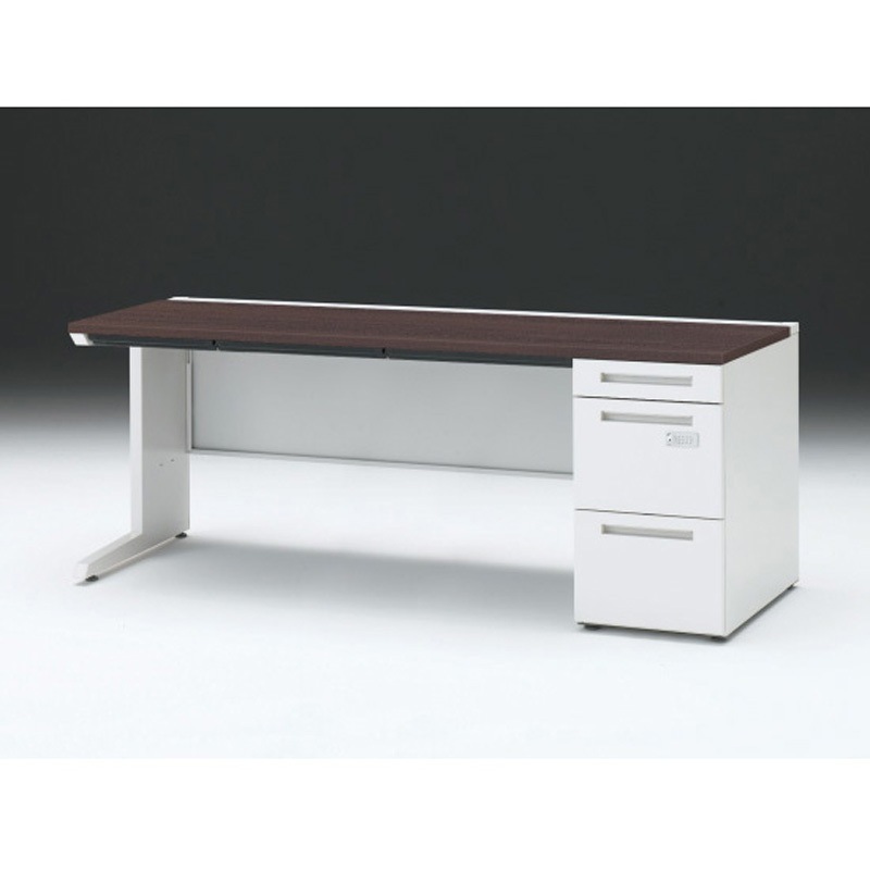 CZR-187CECK-982 CZRデスク 片袖机ダイヤル錠 ロングレールタイプ センター引出し付 W1800×D700<配送時組立サービス付> 1台 イトーキ 【通販モノタロウ】