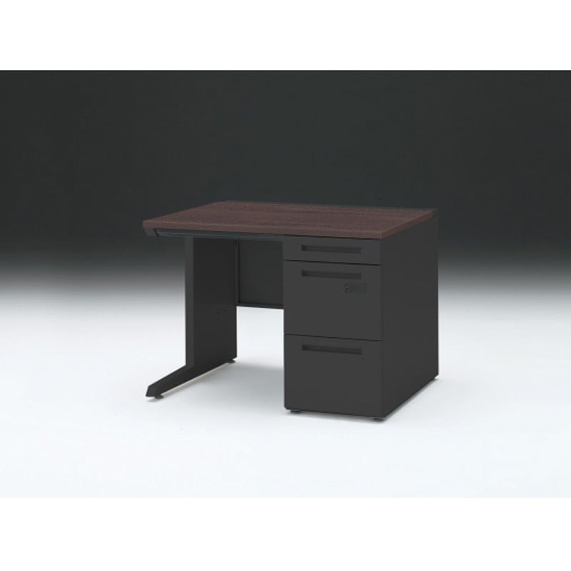 CZR-108CECK-182 CZRデスク 片袖机ダイヤル錠 ロングレールタイプ センター引出し付 W1000×D800<配送時組立サービス付> 1台 イトーキ 【通販モノタロウ】