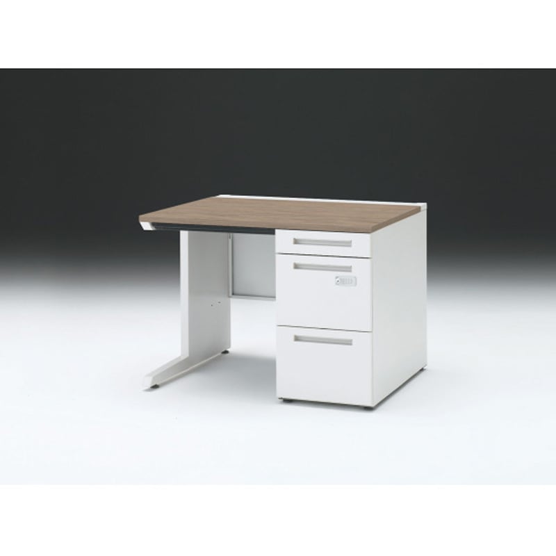 CZR-108CECK-971 CZRデスク 片袖机ダイヤル錠 ロングレールタイプ センター引出し付 W1000×D800<配送時組立サービス付> 1台 イトーキ 【通販モノタロウ】