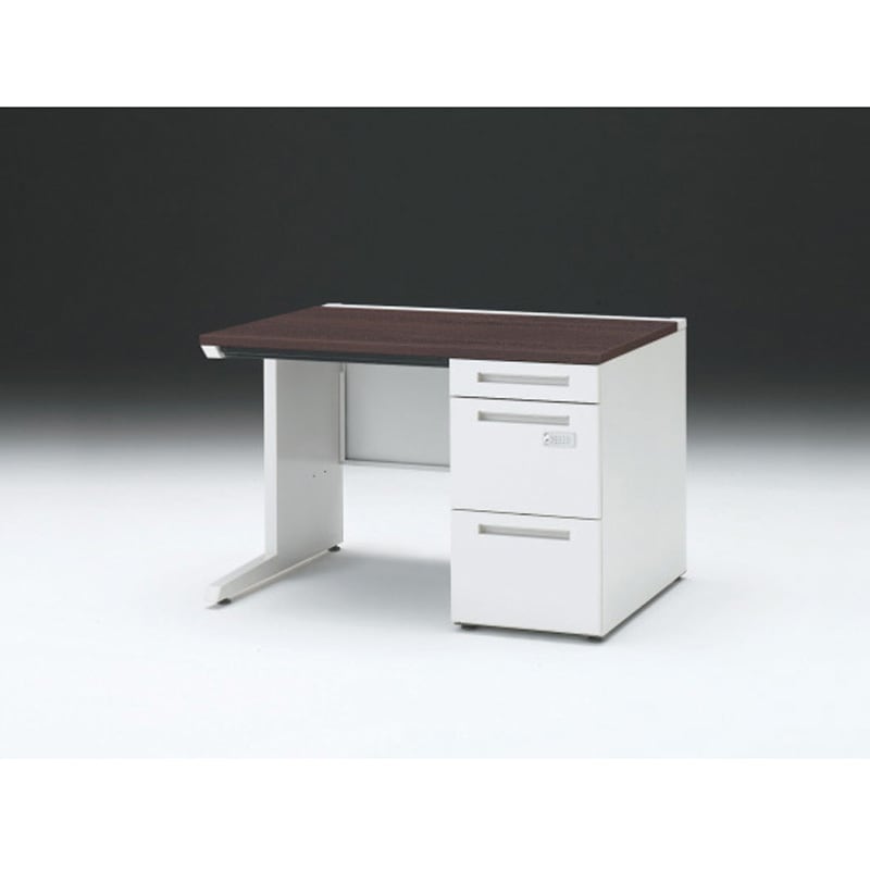 CZR-118CECK-982 CZRデスク 片袖机ダイヤル錠 ロングレールタイプ センター引出し付 W1100×D800<配送時組立サービス付> 1台 イトーキ 【通販モノタロウ】