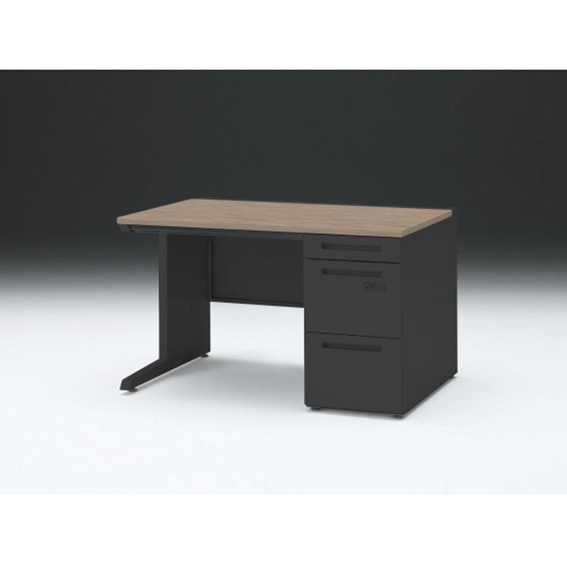 CZR-128CECK-171 CZRデスク 片袖机ダイヤル錠 ロングレールタイプ センター引出し付 W1200×D800<配送時組立サービス付> 1台 イトーキ 【通販モノタロウ】