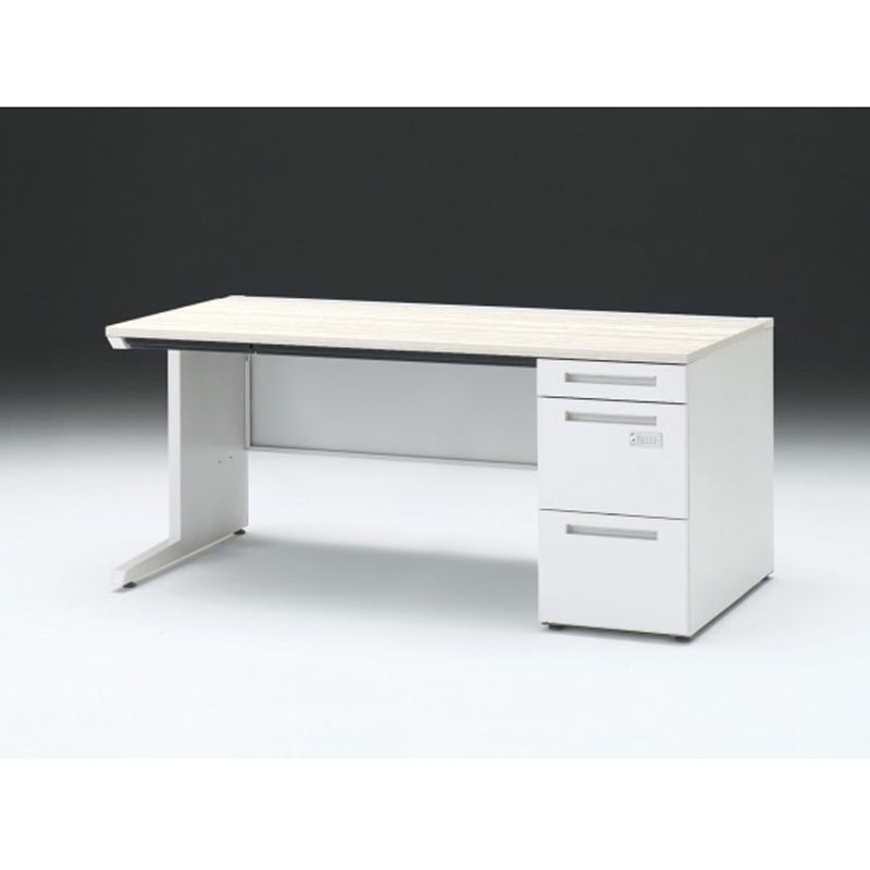 CZR-168CECK-961 CZRデスク 片袖机ダイヤル錠 ロングレールタイプ センター引出し付 W1600×D800<配送時組立サービス付> 1台 イトーキ 【通販モノタロウ】