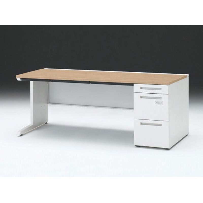 CZR-188CECK-992 CZRデスク 片袖机ダイヤル錠 ロングレールタイプ センター引出し付 W1800×D800<配送時組立サービス付> 1台 イトーキ 【通販モノタロウ】