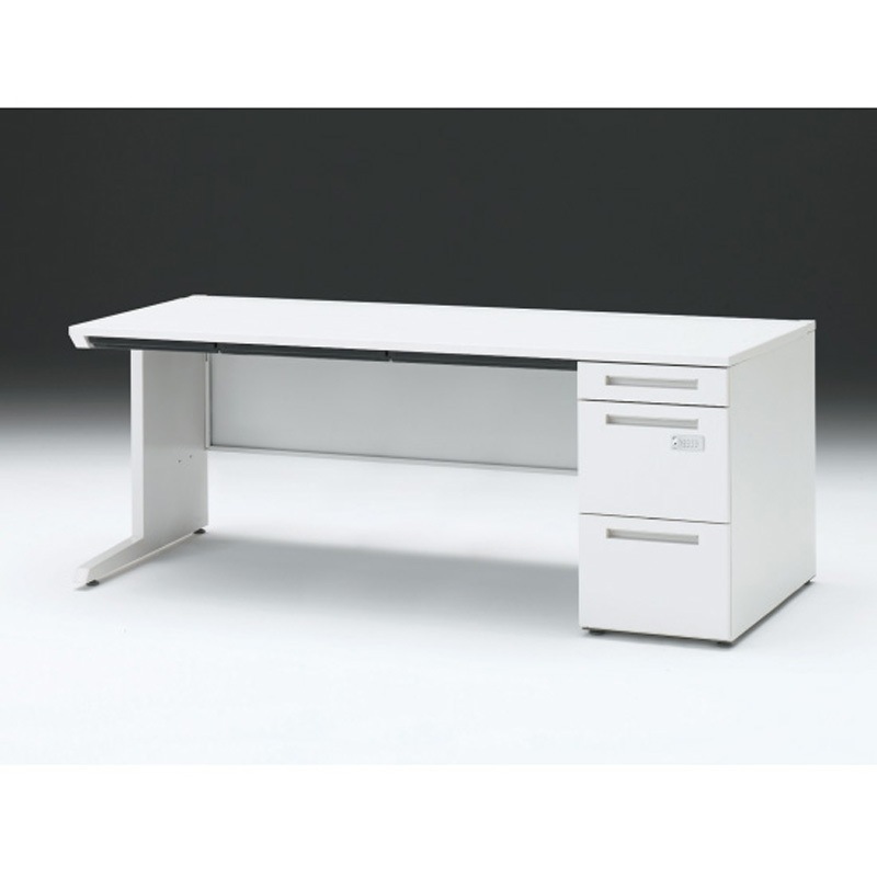 CZR-188CECK-9W9 CZRデスク 片袖机ダイヤル錠 ロングレールタイプ センター引出し付 W1800×D800<配送時組立サービス付> 1台 イトーキ 【通販モノタロウ】