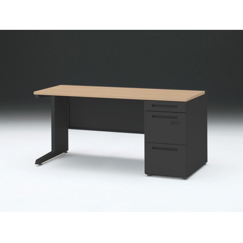 CZR-157SECK-192 CZRデスク 片袖机ダイヤル錠 ロングレールタイプ センター引出しなし W1500×D700<配送時組立サービス付> 1台 イトーキ 【通販モノタロウ】