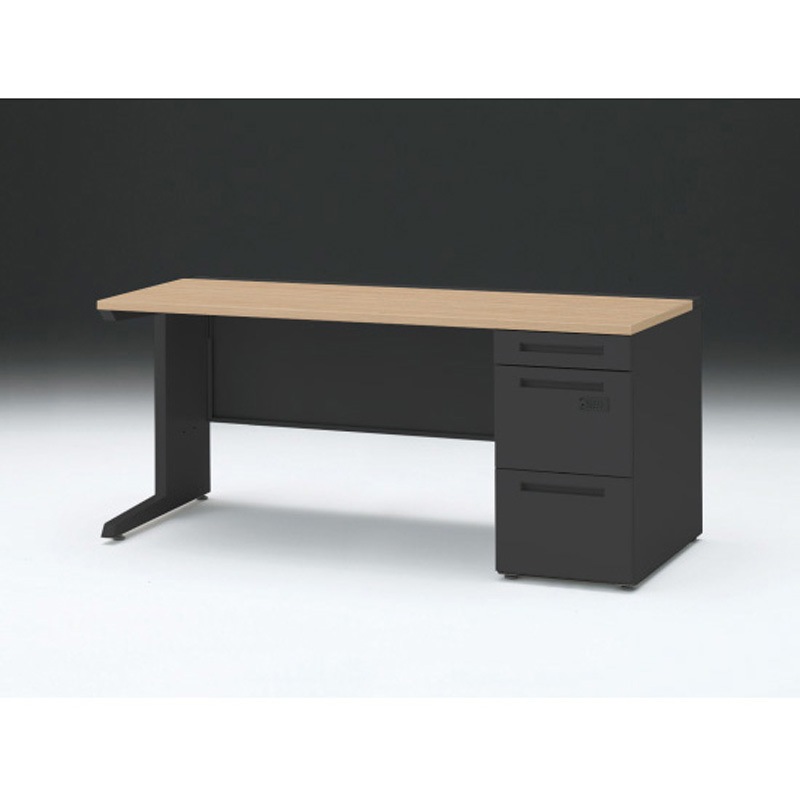 CZR-167SECK-192 CZRデスク 片袖机ダイヤル錠 ロングレールタイプ センター引出しなし W1600×D700<配送時組立サービス付> 1台 イトーキ 【通販モノタロウ】