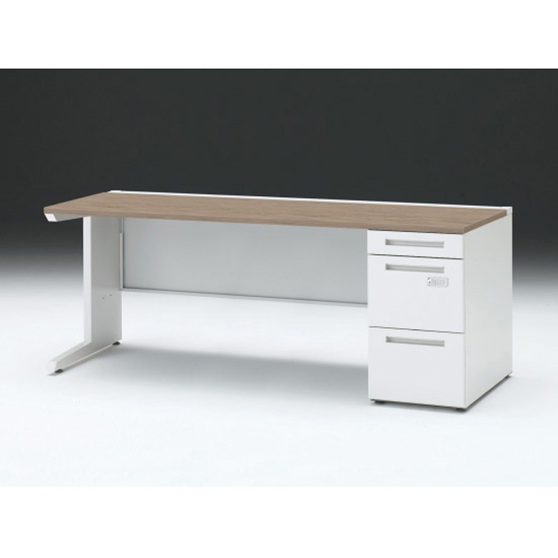 CZR-187SECK-971 CZRデスク 片袖机ダイヤル錠 ロングレールタイプ センター引出しなし W1800×D700<配送時組立サービス付> 1台 イトーキ 【通販モノタロウ】