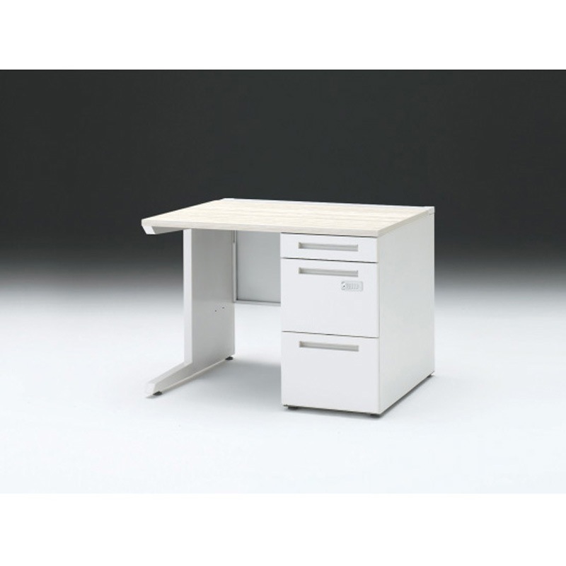 CZR-108SECK-961 CZRデスク 片袖机ダイヤル錠 ロングレールタイプ センター引出しなし W1000×D800<配送時組立サービス付> 1台 イトーキ 【通販モノタロウ】