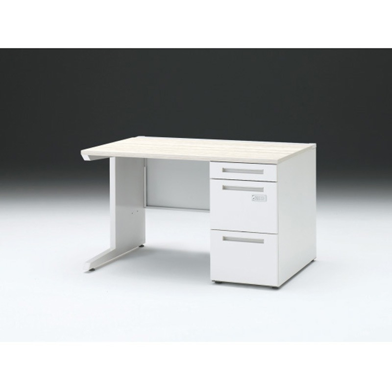 CZR-128SECK-961 CZRデスク 片袖机ダイヤル錠 ロングレールタイプ センター引出しなし W1200×D800<配送時組立サービス付> 1台 イトーキ 【通販モノタロウ】