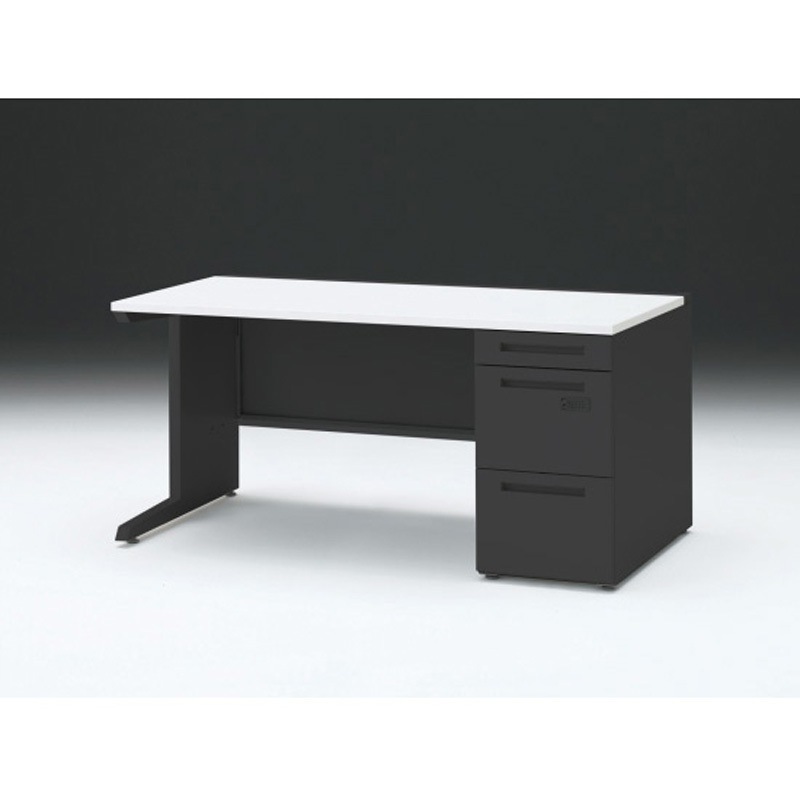 CZR-158SECK-1W9 CZRデスク 片袖机ダイヤル錠 ロングレールタイプ センター引出しなし W1500×D800<配送時組立サービス付> 1台 イトーキ 【通販モノタロウ】