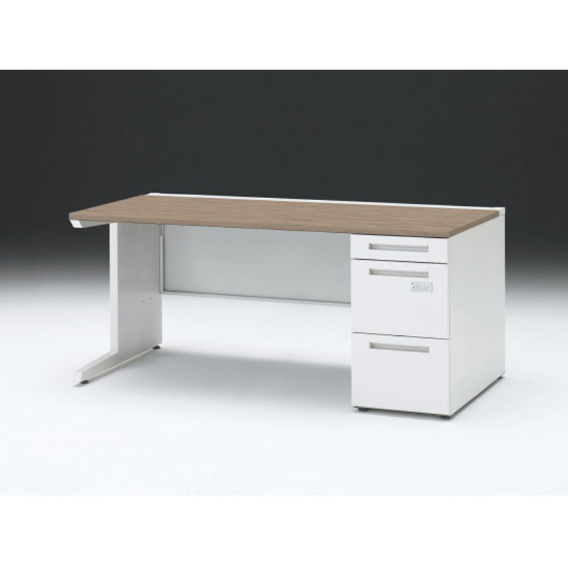 CZR-168SECK-971 CZRデスク 片袖机ダイヤル錠 ロングレールタイプ センター引出しなし W1600×D800<配送時組立サービス付> 1台 イトーキ 【通販モノタロウ】