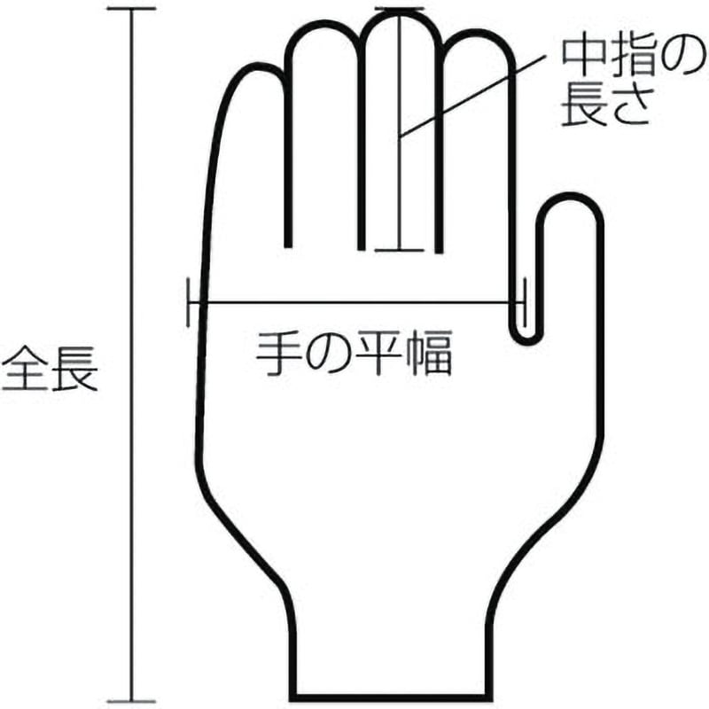 20-S 耐溶剤手袋 ダイローブ20 ダイヤゴム 溶剤薄手タイプ 5双入