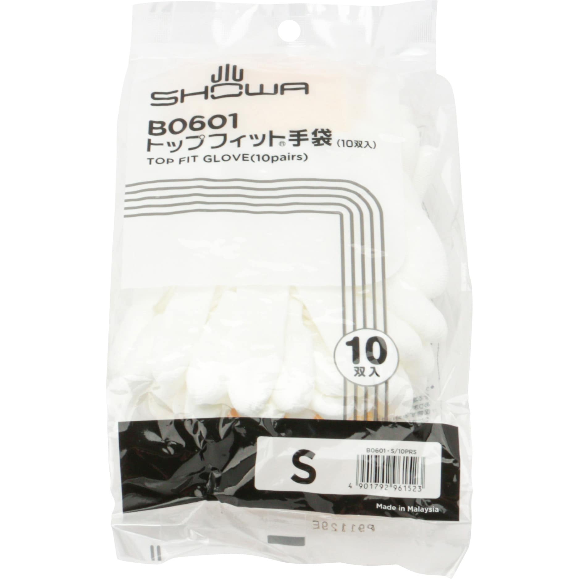 B0601(簡易包装) トップフィット手袋 1パック(10双) ショーワグローブ 【通販サイトMonotaRO】