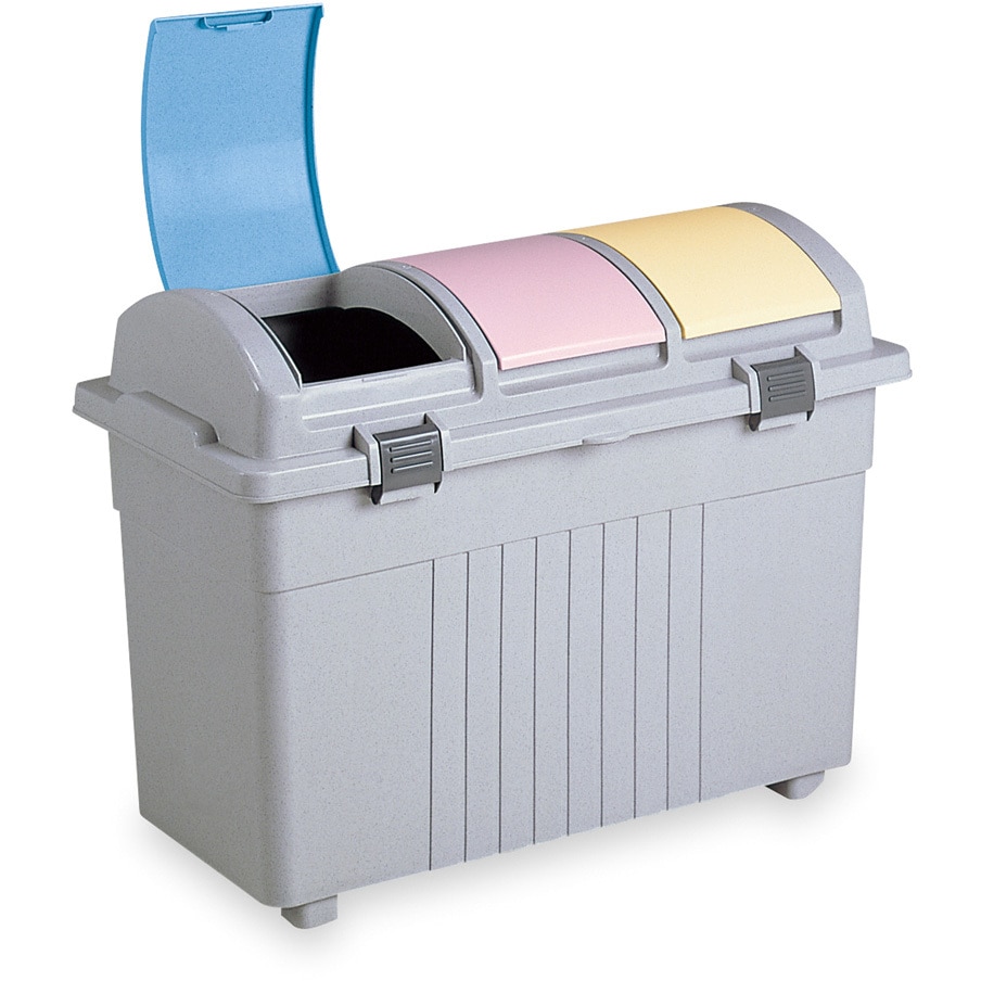 DS-193-100-0 エコ3分別ゴミボックス テラモト 本体+フタ 容量100L