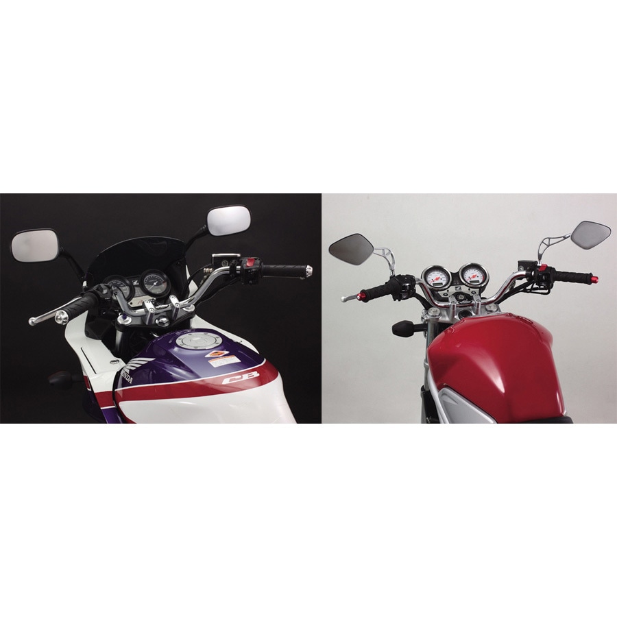 ハリケーン H005-034C トラッカースペシャル ブリッジ付 ハンドルセット クロームメッキ CB750('04-'08 RC42) ハンドル ハンドルキット トラッカースペシャル ブリッジ付 ハンドルセット クロームメッキ H705