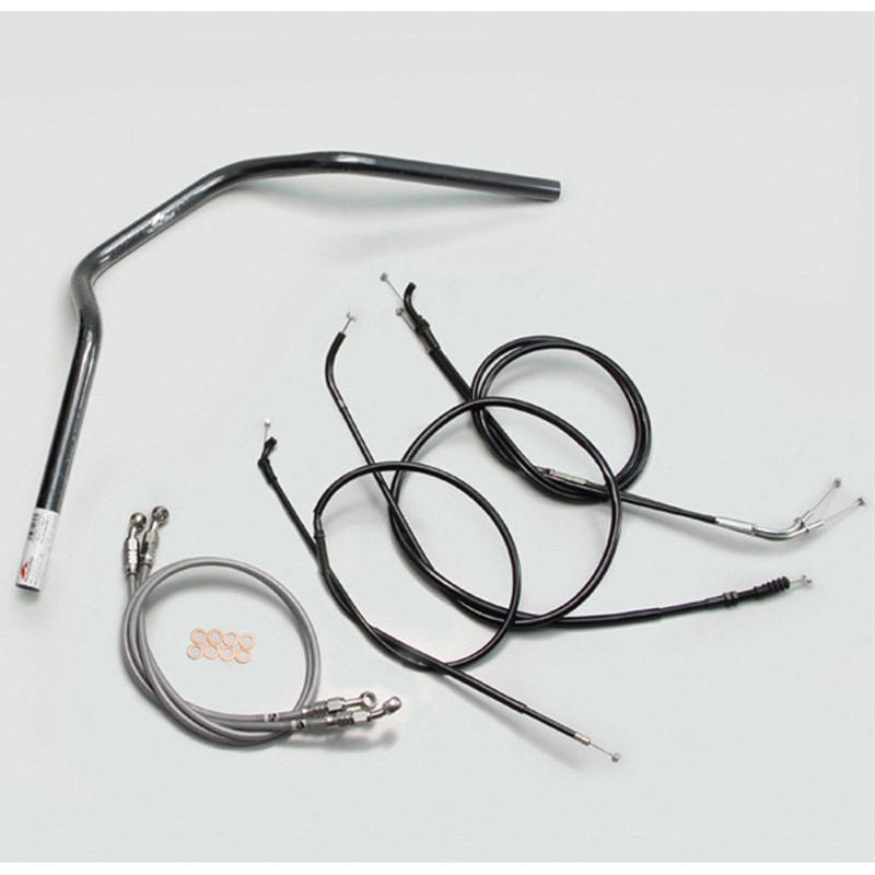 H707-067B POLICE 3型 ハンドルSET ハリケーン ブラック色 適合車種ゼファー400/χ   H707-067B