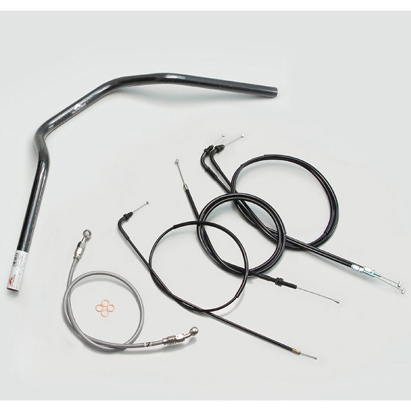 H012-067B POLICE 3型 ハンドルSET ハリケーン ブラック色 適合車種CB400SS   H012-067B