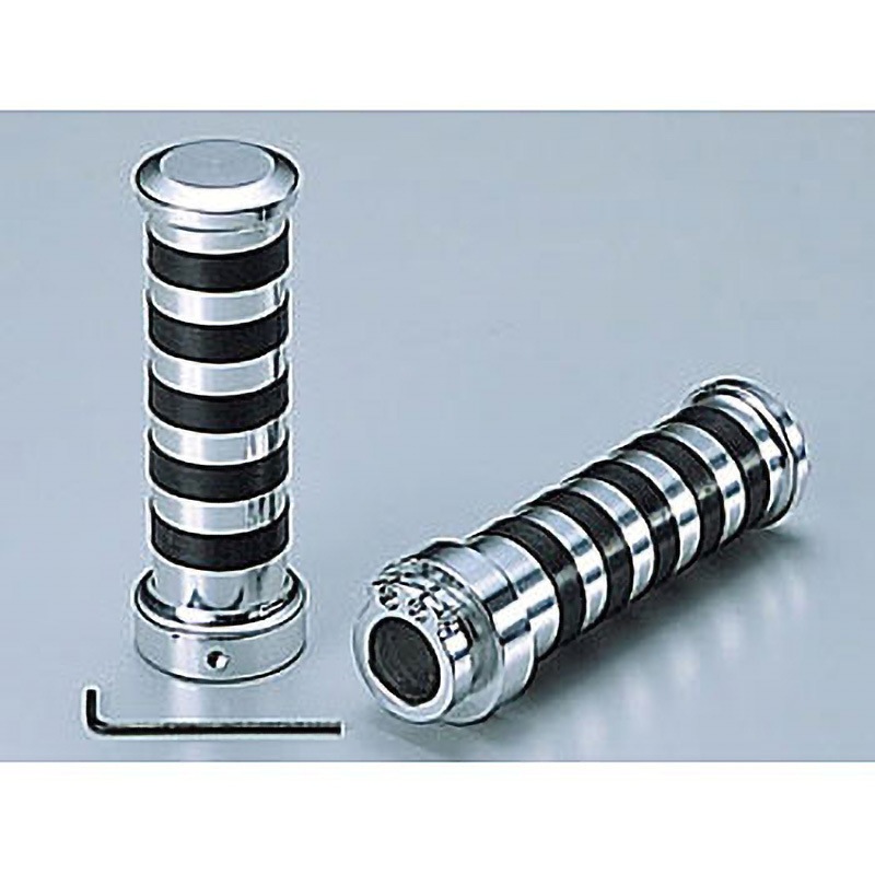 HA7426A アルミグリップ TYPEⅡ ハリケーン ポリッシュアルマイト色  1個 HA7426A