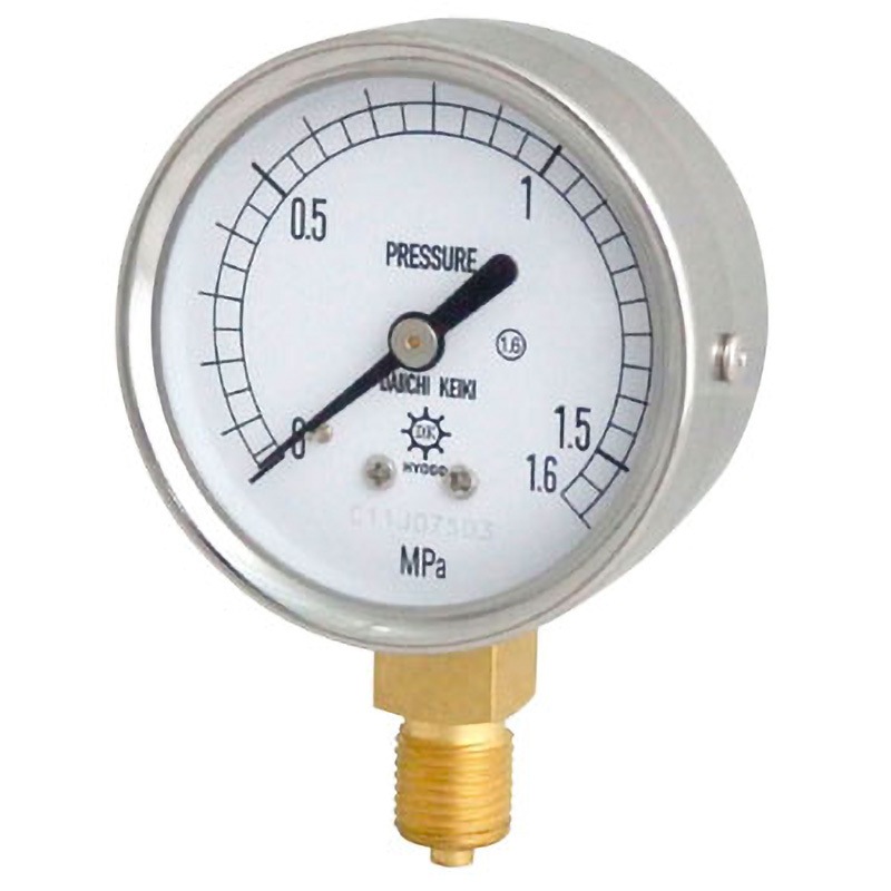 AT1/4-60X1.6MPA(メーカー実施校正書・トレサビリティ体系図付) HNT汎用圧力計 第一計器 G1/4B(PF) A型 メーカー実施校正 大きさΦ60