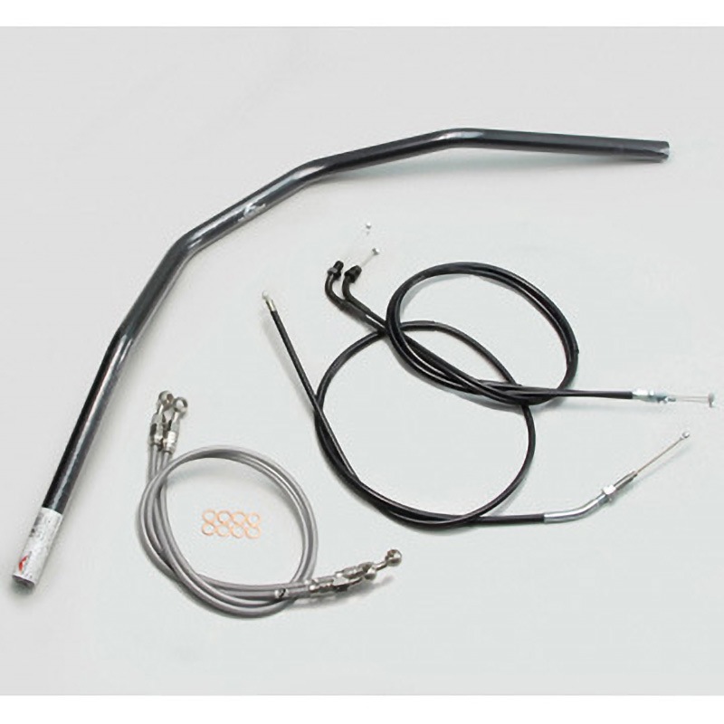 H009-032B スーパートラッカー ハンドルSET ハリケーン ブラック色 適合車種CB400SF VTEC/Ⅱ/Ⅲ ('99～'07 NC39)   H009-032B