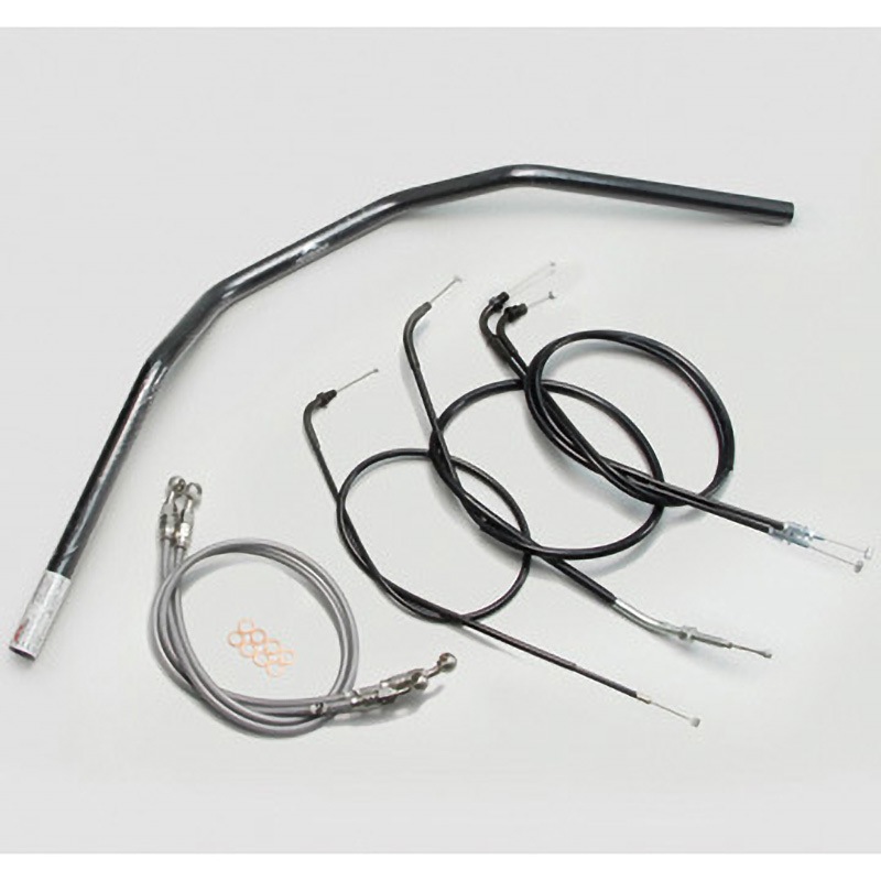 H010-044B トラッカーHIGH ハンドルSET ハリケーン ブラック色 適合車種CB400SF (～'98 NC31)   H010-044B 20,216円