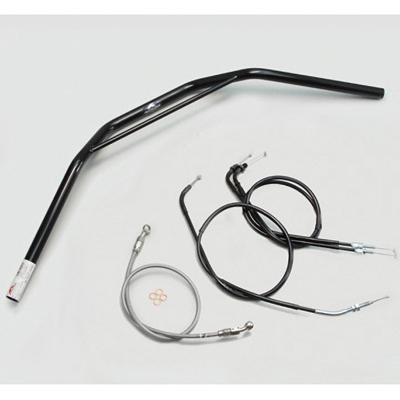 H013-031B トラッカーHIGH ブリッジ付 ハンドルSET ハリケーン ブラック色 適合車種VTR250('09～'13 FⅠ車 MC33-1300001～ )   H013-031B 14,985円