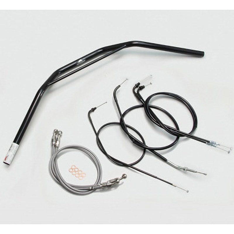 H010-031B トラッカーHIGH ブリッジ付 ハンドルSET ハリケーン ブラック色 適合車種CB400SF (～'98 NC31)   H010-031B 20,866円