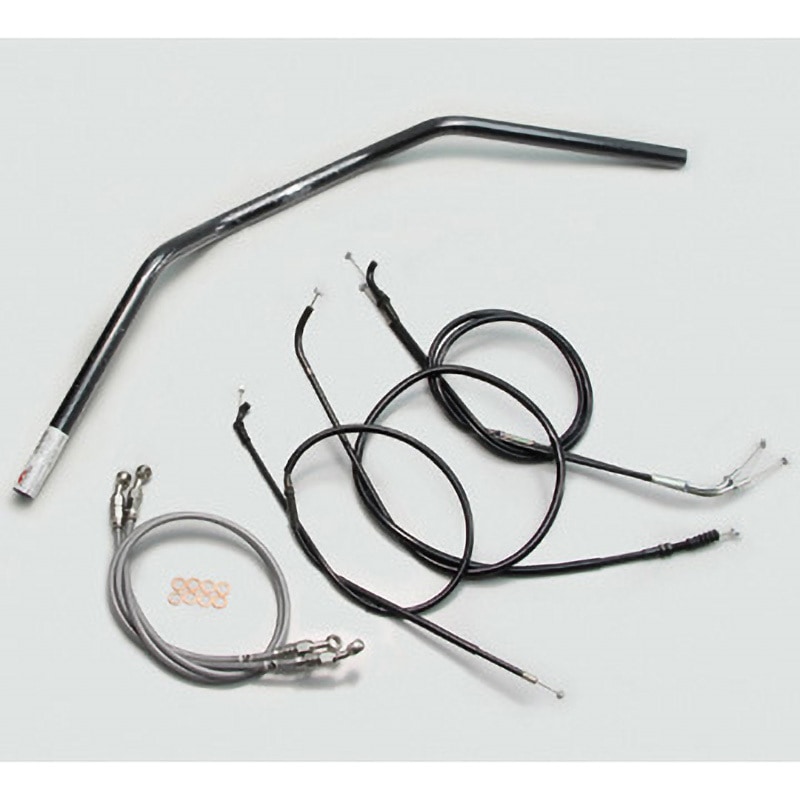 H704-043B トラッカーLOW ハンドルSET ハリケーン ブラック色 適合車種ゼファー750/RS   H704-043B