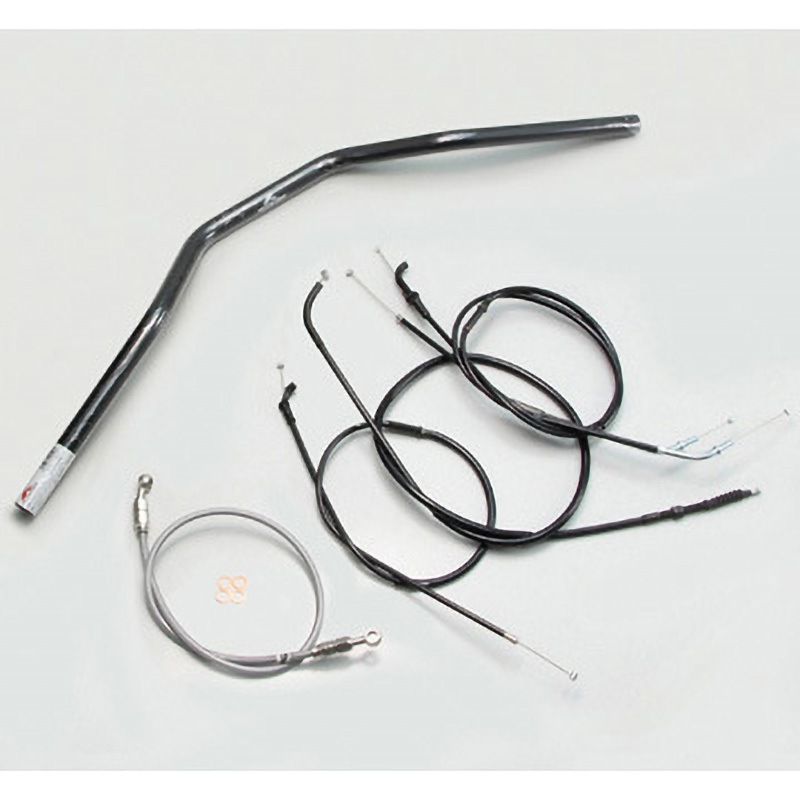 H710-033B トラッカースペシャル ハンドルSET ハリケーン ブラック色 適合車種バリオス('91～'94)   H710-033B