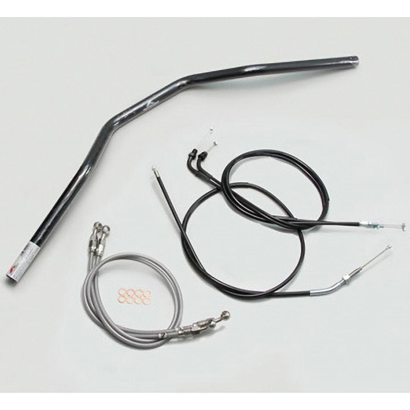 H009-033B トラッカースペシャル ハンドルSET ハリケーン ブラック色 適合車種CB400SF VTEC/Ⅱ/Ⅲ ('99～'07 NC39)   H009-033B