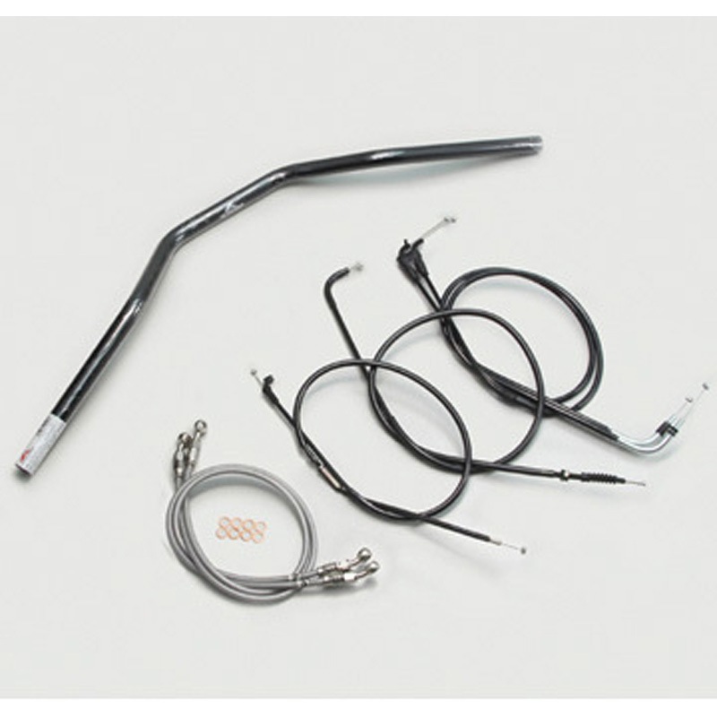 H303-033B トラッカースペシャル ハンドルSET ハリケーン ブラック色 適合車種XJR400R ('01～'07 RH02J)   H303-033B