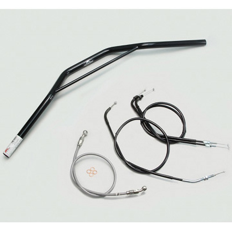 H013-034B トラッカースペシャル ブリッジ付 ハンドルSET ハリケーン ブラック色 適合車種VTR250('09～'13 FⅠ車 MC33-1300001～ )   H013-034B 14,364円