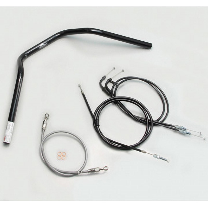 H501-047B ナロー3型 ハンドルSET ハリケーン ブラック色 適合車種GSR400 (～'13 ABS車除く)   H501-047B