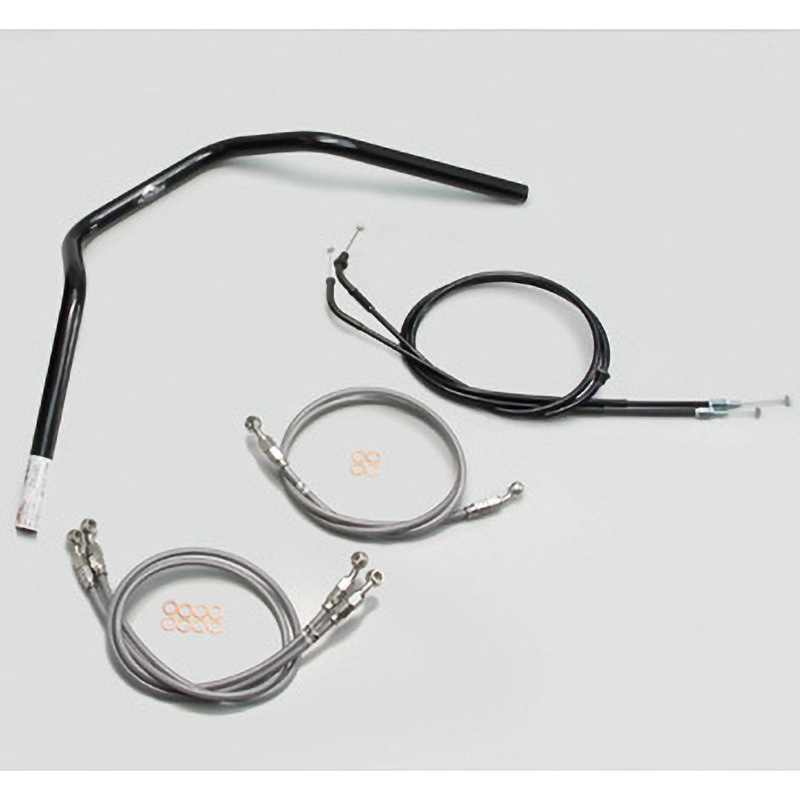 H003-047B ナロー3型 ハンドルSET ハリケーン ブラック色 適合車種CB1300SF('03～'09 ABS車除く)   H003-047B