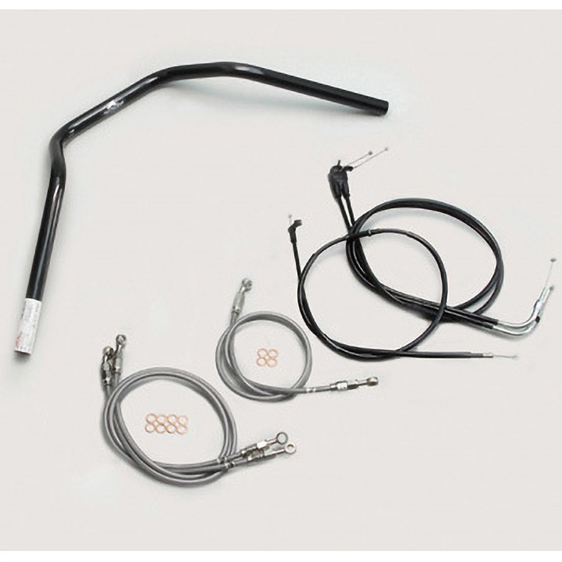 H302-047B ナロー3型 ハンドルSET ハリケーン ブラック色 適合車種XJR1300('00～'06 RP03J)   H302-047B