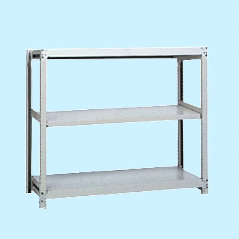 軽中量ラック　耐荷重200kgタイプ　単体　間口1800×奥行300×高さ900mm　3段　アイボリー /a 軽中量ラック 耐荷重200kgタイプ 単体 間口1800×奥行300×高さ900mm 3段