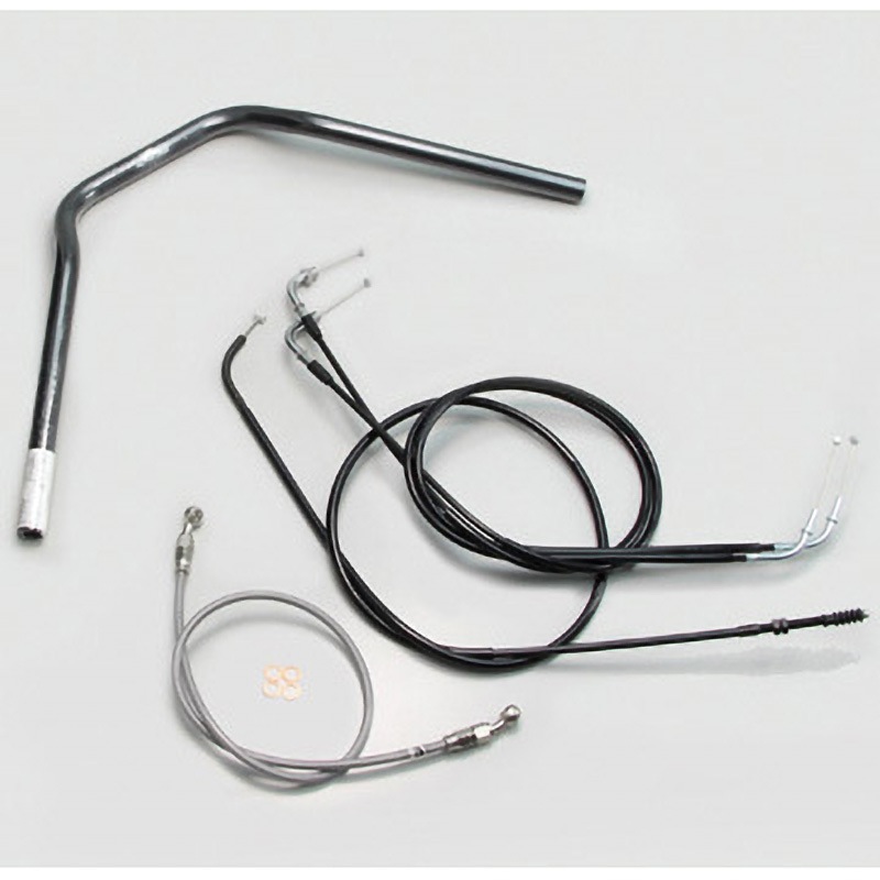 H705-066B ナロープルバック1型 ハンドルSET ハリケーン ブラック色 適合車種W800   H705-066B