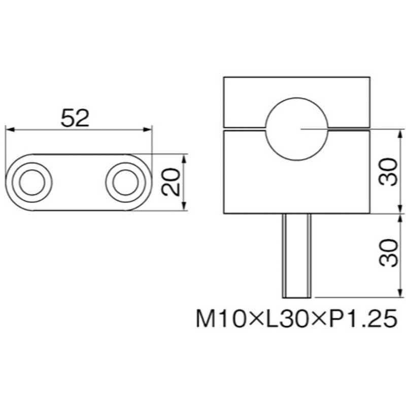 HB0616G ハンドルホルダーH30 1個 ハリケーン 【通販モノタロウ】