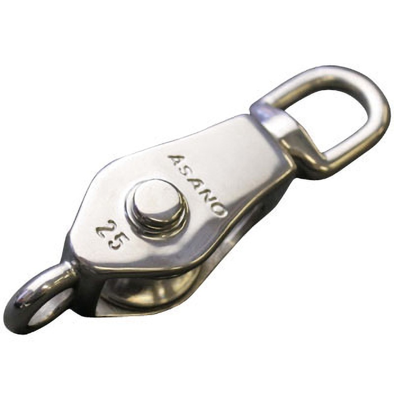 BK-543 ステンマメブロック 浅野金属工業 滑車 荷重170kg 車輪径25mm  BK-543