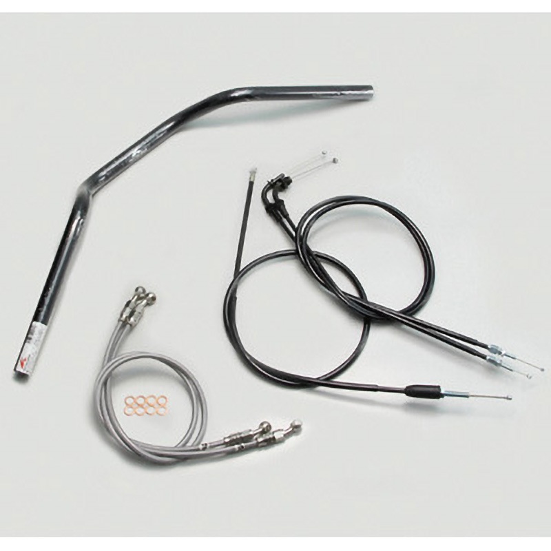 H502-071B ヨーロピアン2型 ハンドルSET ハリケーン ブラック色 適合車種GSX400インパルス('05～'07 GK7CA)   H502-071B