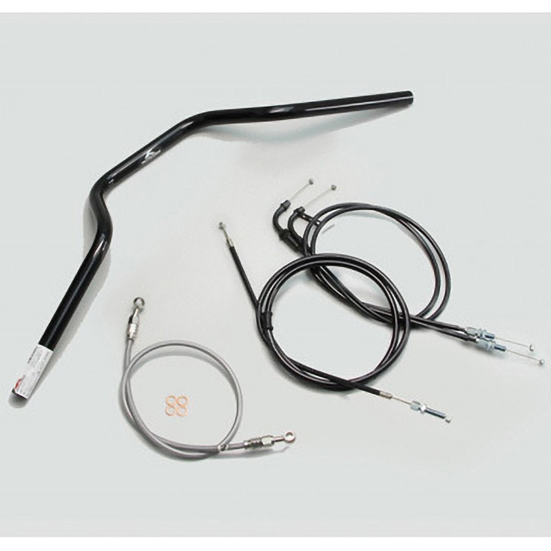 H501-072B ヨーロピアン3型 ハンドルSET ハリケーン ブラック色 適合車種GSR400 (～'13 ABS車除く)   H501-072B