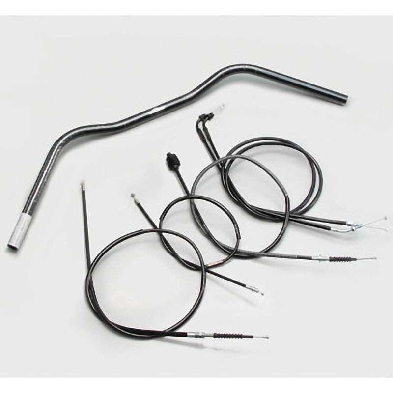 H305-076B ワイドローオールド1型 ハンドルSET ハリケーン ブラック色 適合車種SR400/500 ('88～'00 CVキャブ車)   H305-076B 11,473円